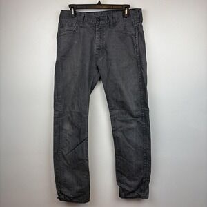 Levis 513 Jeans Mens 32x32 Gray Slim Straight Denim Pants Casual Five Pocket